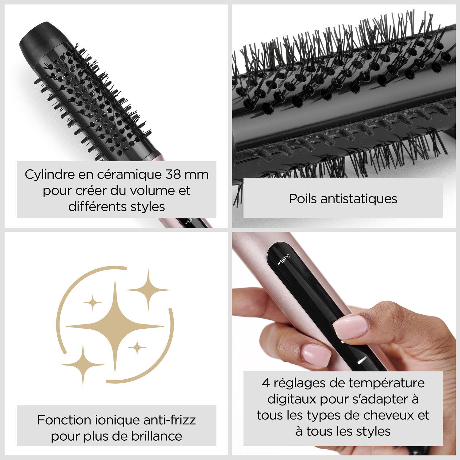 Brosse chauffante Volume Boost